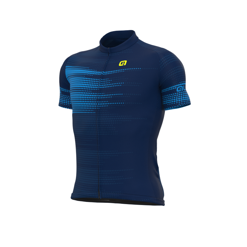 Maglia Ciclismo ALE' SOLID TURBO Blu 1 Maglia Ciclismo ALE' SOLID TURBO Blu
