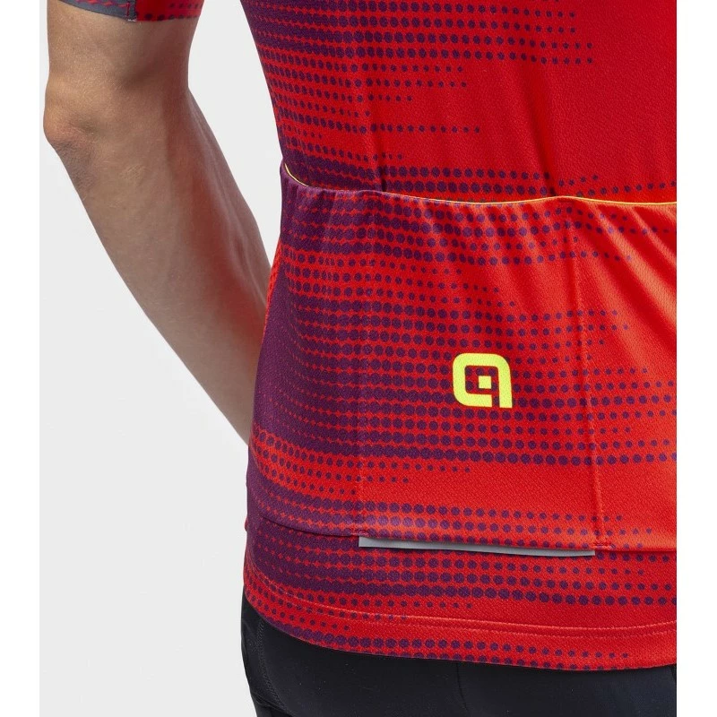 Maglia Ciclismo ALE' SOLID TURBO Rosso 3 Maglia Ciclismo ALE' SOLID TURBO Rosso - immagine 3