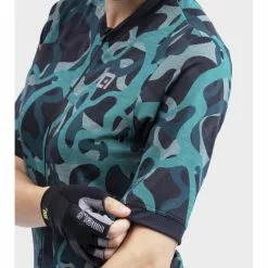 Maglia Ciclismo Donna ALE' OFF ROAD - GRAVEL WOODLAND Verde -Vendite Caschi bici maglia ciclismo donna ale off road gravel woodland verde 2