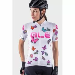 Maglia Ciclismo Donna ALE' PR-R BUTTERFLY Bianco 12 Maglia Ciclismo Donna ALE' PR-R BUTTERFLY Bianco -Vendite Caschi bici maglia ciclismo donna ale pr r butterfly bianco 3