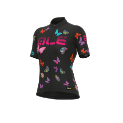 Maglia Ciclismo Donna ALE' PR-R BUTTERFLY Nero