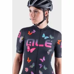 Maglia Ciclismo Donna ALE' PR-R BUTTERFLY Nero -Vendite Caschi bici maglia ciclismo donna ale pr r butterfly nero 3