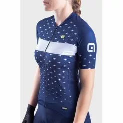 Maglia Ciclismo Donna ALE' PR-R STARS Blu Marino-bianco -Vendite Caschi bici maglia ciclismo donna ale pr r stars blu marino bianco 3