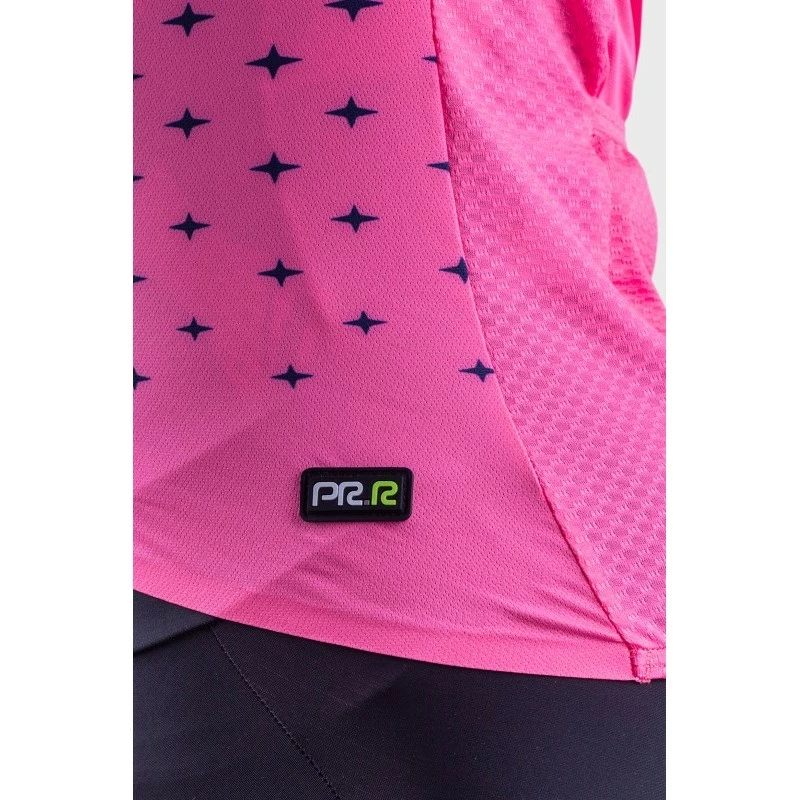 Maglia Ciclismo Donna ALE' PR-R STARS Rosa Flu-blu Marino 6 Maglia Ciclismo Donna ALE' PR-R STARS Rosa Flu-blu Marino - immagine 6