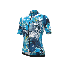 Maglia Ciclismo Donna ALE' PR-R TIGER Blu-azzurro