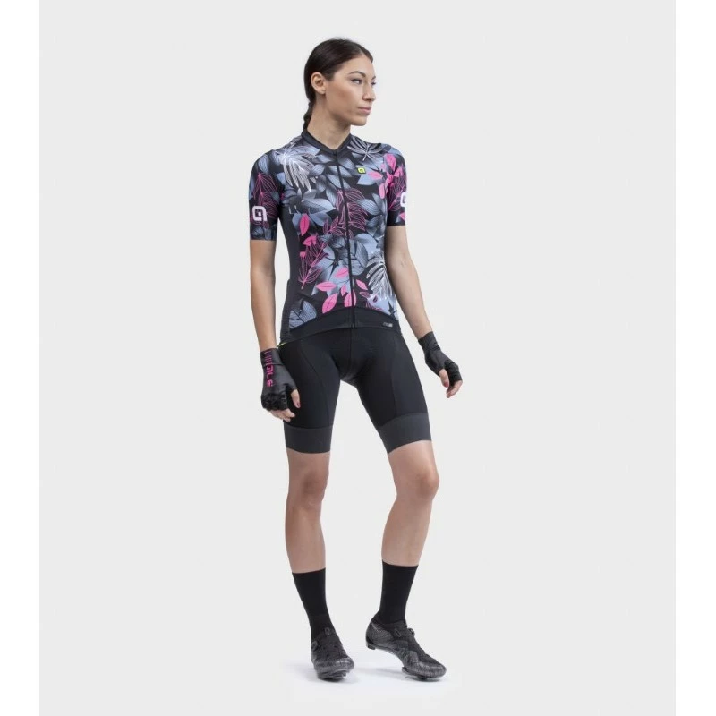 Maglia Ciclismo Donna ALE' PR-S GARDEN Nero 10 Maglia Ciclismo Donna ALE' PR-S GARDEN Nero - immagine 10