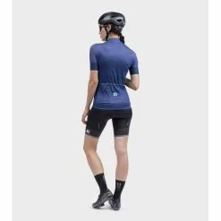 Maglia Ciclismo Donna ALE' SOLID LEVEL Blu -Vendite Caschi bici maglia ciclismo donna ale solid level blu 4