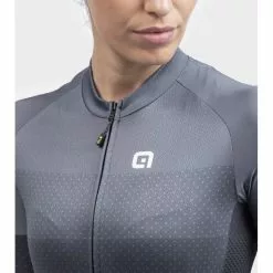Maglia Ciclismo Donna ALE' SOLID LEVEL Grigio -Vendite Caschi bici maglia ciclismo donna ale solid level grigio 2