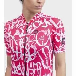 Maglia Ciclismo Donna ALE' SOLID RIDE Fragola -Vendite Caschi bici maglia ciclismo donna ale solid ride fragola 3