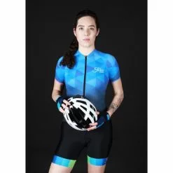 Maglia Ciclismo FORCE Donna GEM Blu -Vendite Caschi bici maglia ciclismo force donna gem blu 2