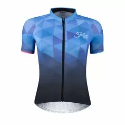 Maglia Ciclismo FORCE Donna GEM Blu