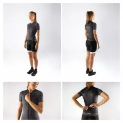 Maglia Ciclismo FORCE Donna POINTS LADY Nero -Vendite Caschi bici maglia ciclismo force donna points lady nero 3