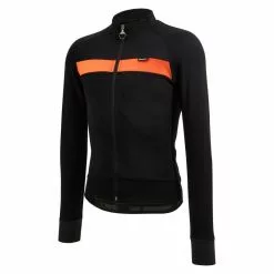 Maglia Ciclismo Invernale SANTINI Maniche Lunghe ADAPT WOOL Arancio -Vendite Caschi bici maglia ciclismo invernale santini maniche lunghe adapt wool arancio 2