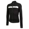 Maglia Ciclismo Invernale SANTINI Maniche Lunghe ADAPT WOOL Nero