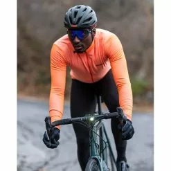Maglia Ciclismo Invernale SANTINI Maniche Lunghe COLORE PURO Arancio -Vendite Caschi bici maglia ciclismo invernale santini maniche lunghe colore puro arancio 2