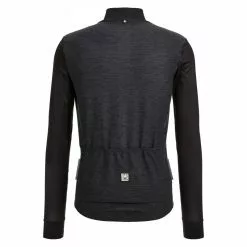 Maglia Ciclismo Invernale SANTINI Maniche Lunghe COLORE PURO Nero -Vendite Caschi bici maglia ciclismo invernale santini maniche lunghe colore puro nero 2