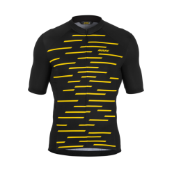 Maglia Ciclismo MAVIC Cosmic BLACK YELLOW MAVIC -Vendite Caschi bici maglia ciclismo mavic cosmic black yellow mavic 6