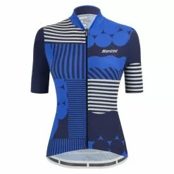 Maglia Ciclismo SANTINI GIADA OPTIC Donna BL -Vendite Caschi bici maglia ciclismo santini giada optic donna bl 2