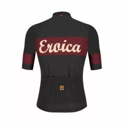Maglia Ciclismo Vintage SANTINI L'EROICA RUBY Grigio In Lana