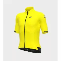 Maglia Invernale Ciclismo ALE' Manica Corta KLIMATIK K-TOUR Giallo Fluo 2022