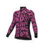 Maglia Invernale Ciclismo Donna ALE' SOLID RIDE Rosa Fluo 2023