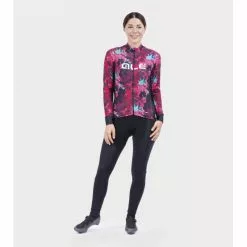 Maglia Invernale Donna ALE' PR-R AMAZZONIA Nero-fragola 2022 -Vendite Caschi bici maglia invernale donna ale pr r amazzonia nero fragola 2022 2