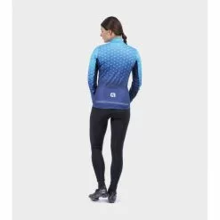 Maglia Invernale Donna ALE' PR-R STARS Acqua-blu 2022 -Vendite Caschi bici maglia invernale donna ale pr r stars acqua blu 2022 3