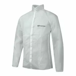 Mantellina Ciclismo Antipioggia FORCE PVC Trasparente