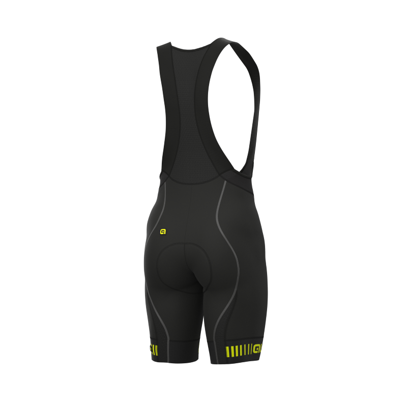 Pantaloncini Ciclismo ALE' PR-R STRADA Giallo Fluo 2 Pantaloncini Ciclismo ALE' PR-R STRADA Giallo Fluo - immagine 2