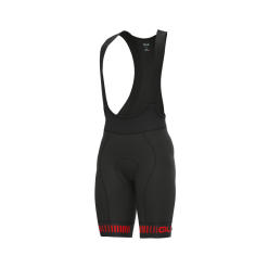 Pantaloncini Ciclismo ALE' PR-R STRADA Nero-rosso
