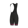 Pantaloncini Ciclismo Donna ALE' PR-R STRADA Nero-rosa Fluo