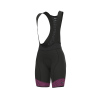 Pantaloncini Ciclismo Donna ALE' PR-S MASTER 2.0 Nero-rosa Fluo