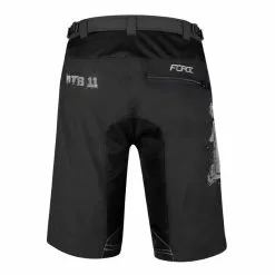 Pantaloncini MTB FORCE 11 W Con Fondello In Gel NERO -Vendite Caschi bici pantaloncini mtb force 11 con fondello in gel nero 2