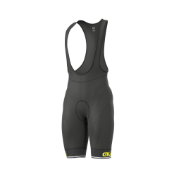 Pantalone Invernale Ciclismo ALE' SOLID BLEND Nero Giallo Fluo 2023