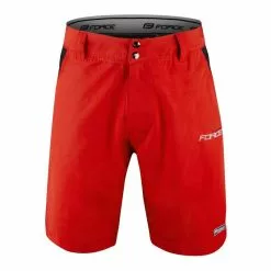 Pantaloni MTB FORCE F BLADE Con Fondello Gel ROSSO