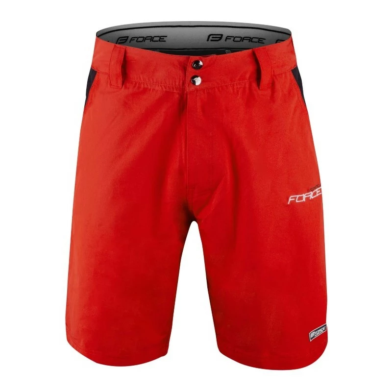 Pantaloni MTB FORCE F BLADE Con Fondello Gel ROSSO 1 Pantaloni MTB FORCE F BLADE Con Fondello Gel ROSSO