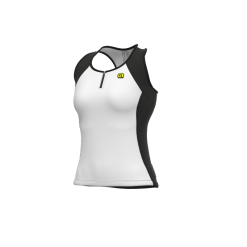 Top Donna Ciclismo ALE' SOLID COLOR BLOCK Bianco
